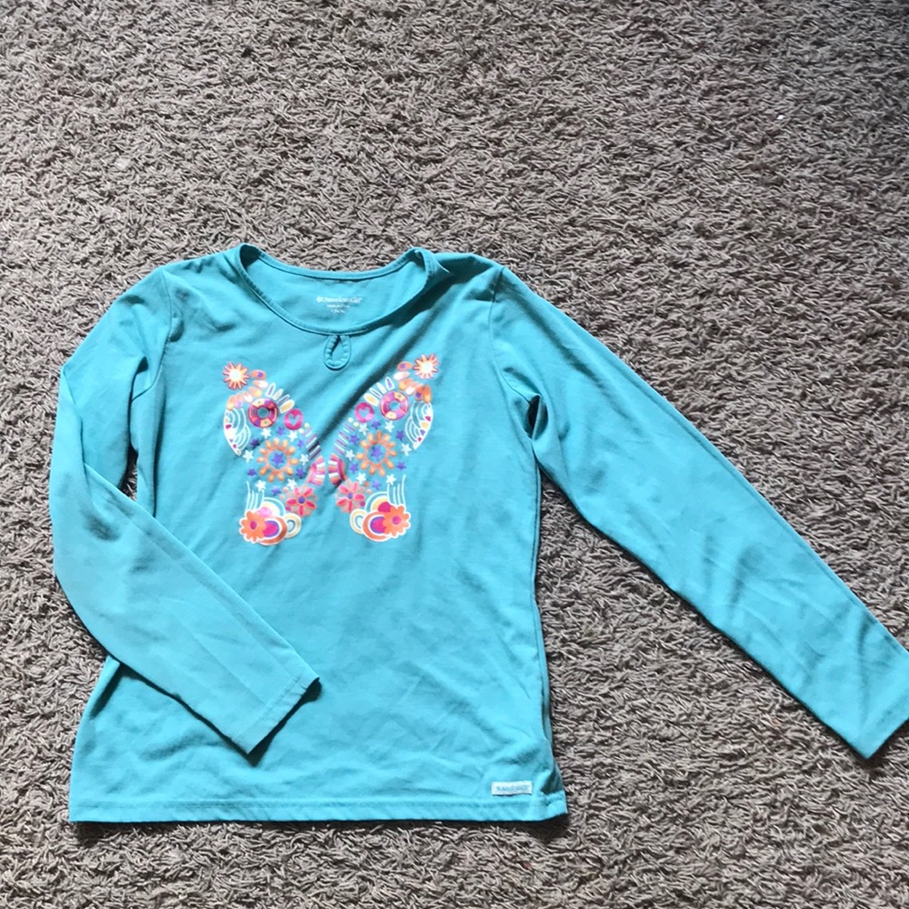 American Girl butterfly garden pajama top